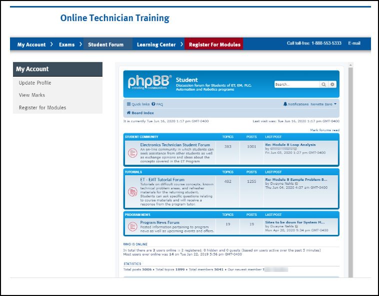 Electronics Technician Discussion Forum