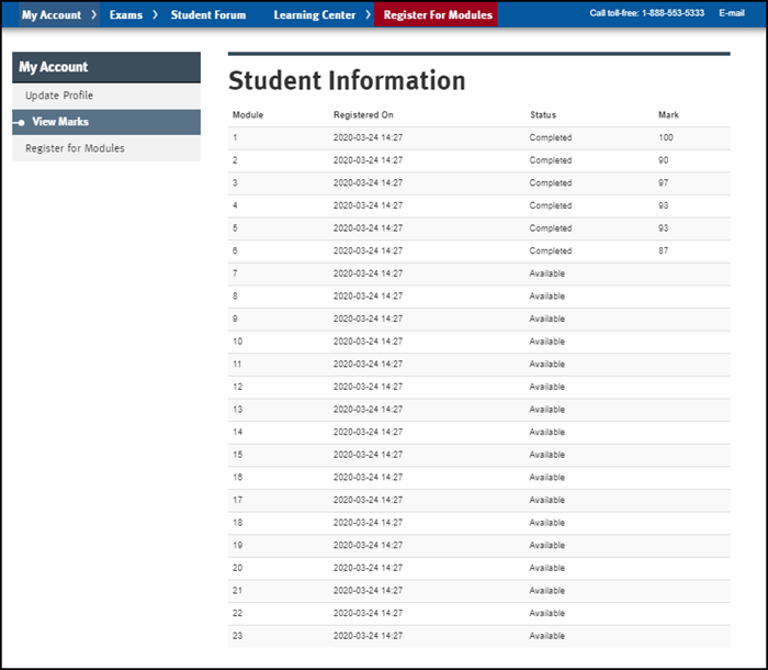 Resource Center - View Marks