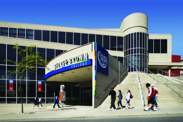 george brown college casa loma campus entrance