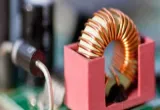Resonant Circuits-Electric Coil on Circuit Board