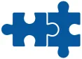 2 linked puzzle pieces 